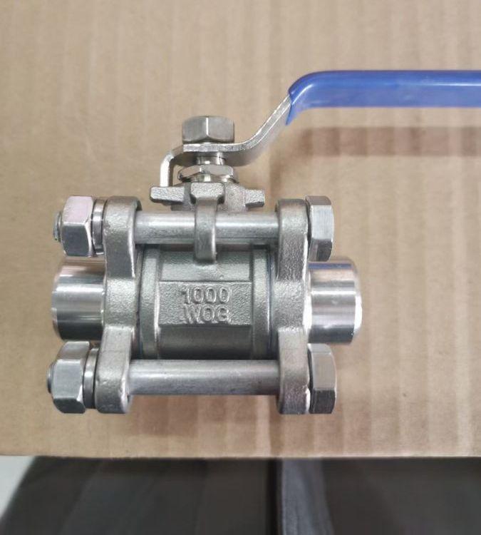 进口 Q61F-25P不锈双向钢2205焊接球阀 对焊三片式 2507 耐腐蚀 耐磨