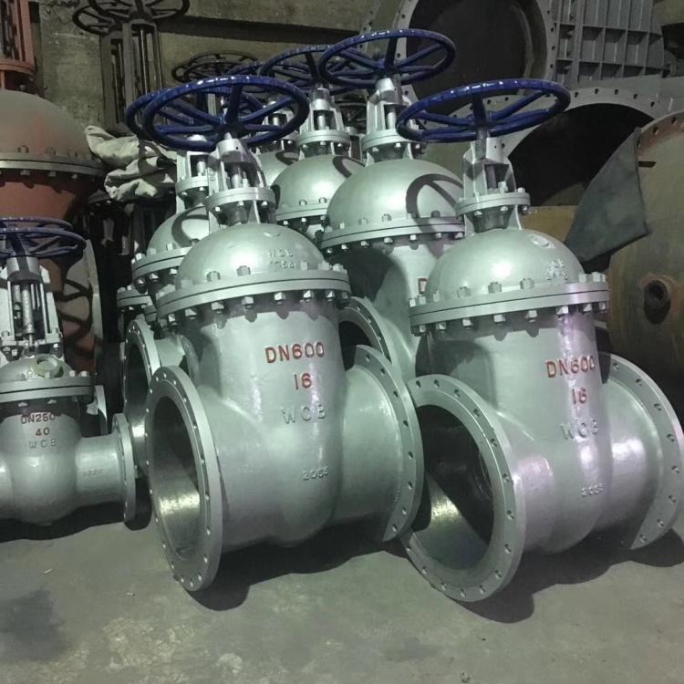 进口 Z45H-16C 大口径暗杆铸钢闸阀 WCB碳钢软密封手动法兰连接闸/阀
