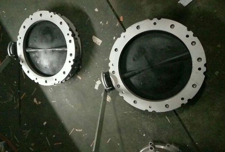 进口 VFS手动水泥粉体蝶阀 粉尘蝶 阀 DN100-300 单/双法兰