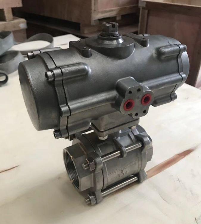 进口 Q611Y-16P 耐磨气动硬密封丝扣球阀 不锈钢三片式内螺纹球/阀