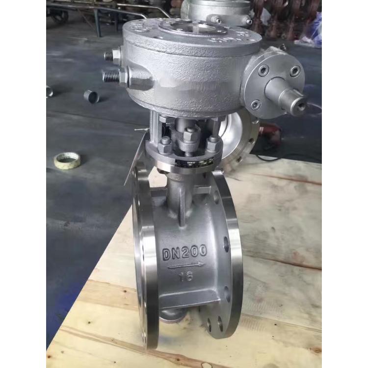 进口 D343W-16P 不锈钢三偏心法兰蝶阀 硬密封法兰蝶/阀 金属硬碰硬