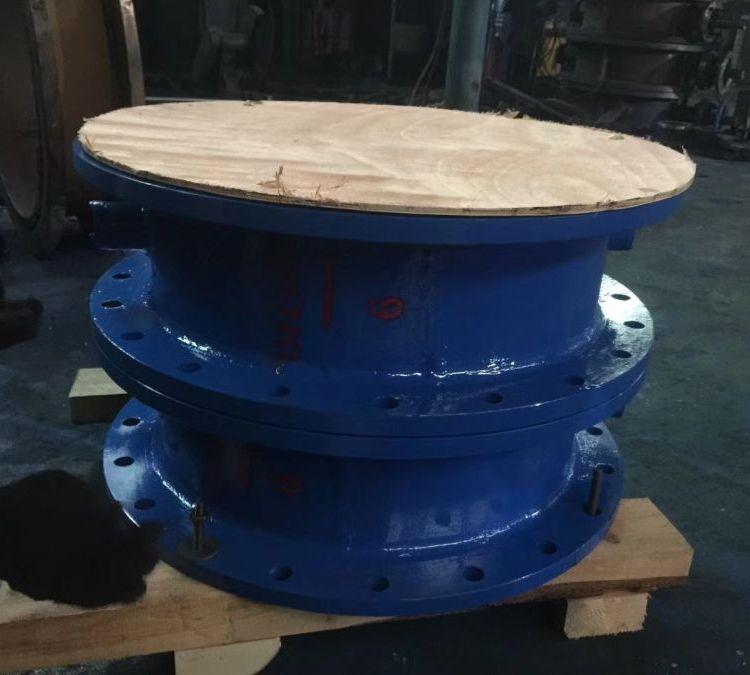 进口 H46W-6C烟道法兰止回阀 双瓣旋启式止回 阀