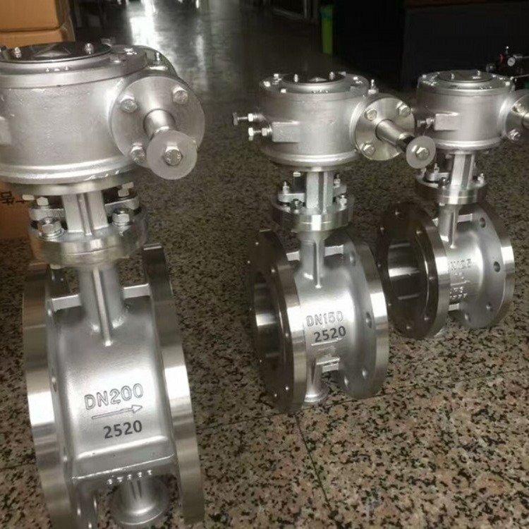 进口 快速蝶阀 D941-16R 316小口径DN80 100 对夹 法兰铸钢 不锈钢碟阀