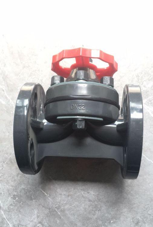 进口 G41X-10U 法兰UPVC塑料隔膜阀 硬聚氯乙烯 手动膜片式隔断阀 化工