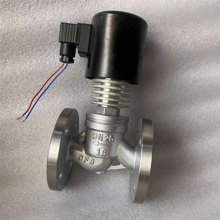 进口 ZCZP-16C DN125中温电磁阀WCB铸钢蒸汽阀门-型号