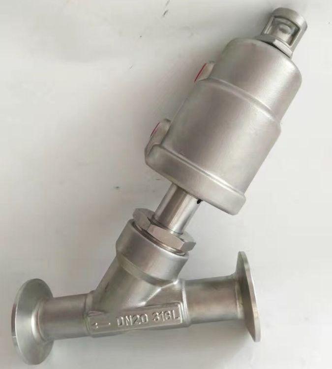 进口 Y685F-16P 气动卫生级快装式角座阀 Y685F-25P 食品级切断角阀