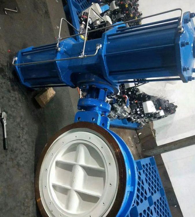 进口 D273H-16C D273H-25C 电液动三偏心对夹蝶阀 一体式电液控硬密封