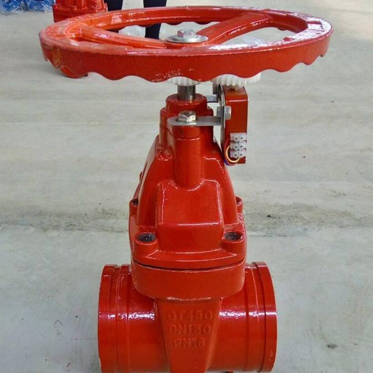 进口 Z83X-16Q 手动沟槽软密封闸阀 开关通道用 硬密封 球墨铸铁 DN100