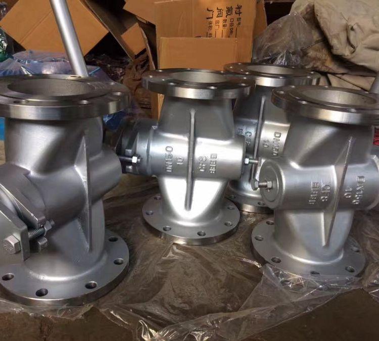 进口 X43W-10P 不锈钢二通法兰旋塞阀 X43W-10R 316L CF8M 高温导热油