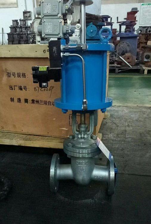 进口 Z641W-16P 不锈钢气动法兰闸阀 Z641W-40P CF8 CF8M SS304 316 316L