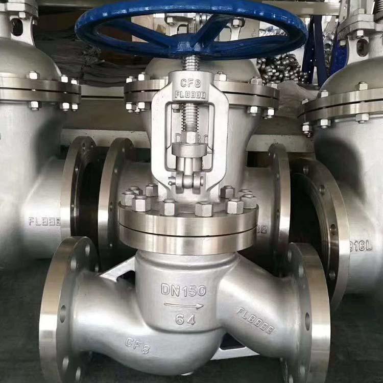 进口 活塞式 J41W-25P dn80 100 600不锈钢304法兰截止阀 法兰式截形阀