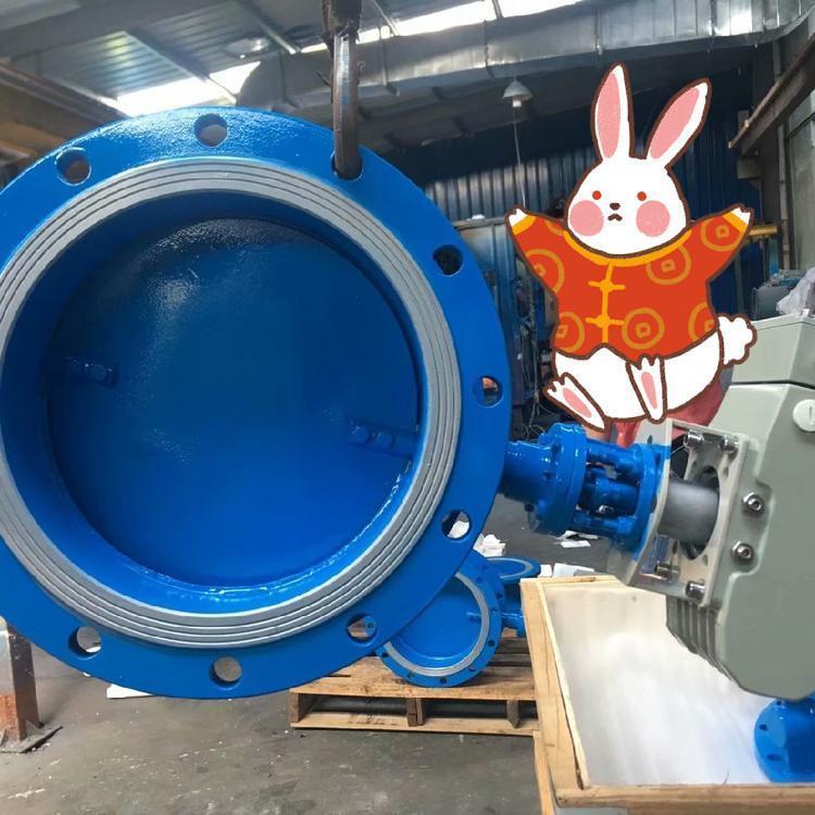 进口 D941X-16Q 20Q 40Q Z C P 气动电动手动 涡轮法兰 DN100 200 三偏心蝶阀