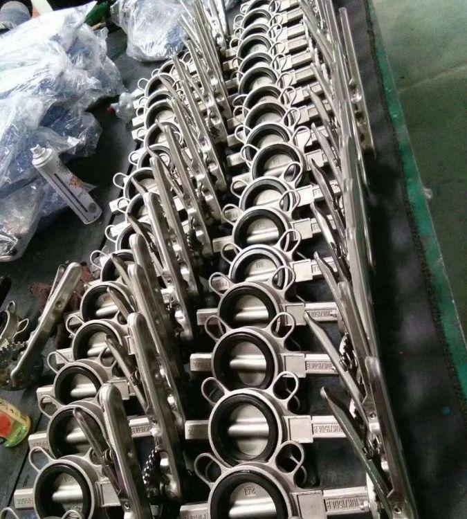 进口品质 D71X-16RL 不锈钢316L对夹蝶阀 卫生级快装蝶/阀 CF8M