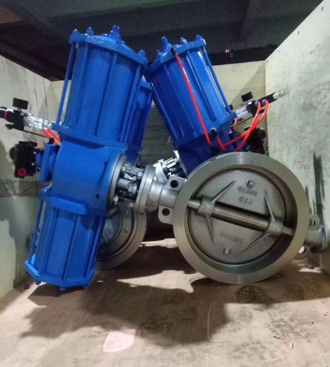 进口 D673W-25RL 不锈钢气动对夹金属蝶阀 三偏心双向硬碰硬蝶/阀