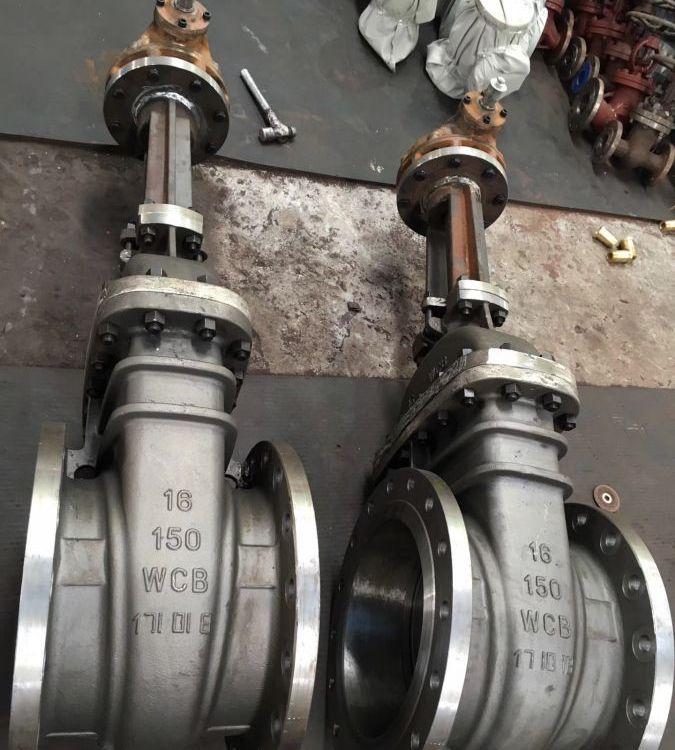进口 Z741H-10C 液动法兰铸钢闸阀 液控一体蒸汽导热油阀 高温闸板阀