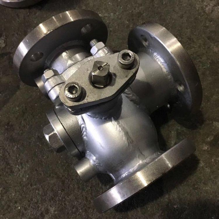 进口 BQ45Y-25P 保温三通T型高温球阀 不锈钢导热油转向阀 BQ45Y-16R
