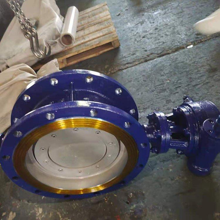 进口 D341W-10P 不锈钢硬质密封 DN200 三偏心双向硬碰硬 法兰手动蝶阀