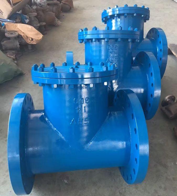 进口 ST14C-300LB 直流式T型过滤器 正折流式法兰连接过滤阀 不锈钢