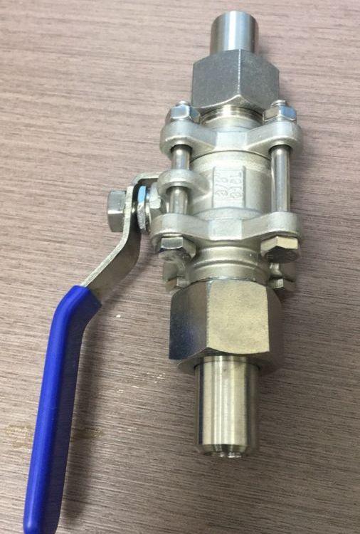 进口 Q21F-40RL 不锈钢管焊接球阀 外套螺母短管焊接式 CF8 304 CF8M