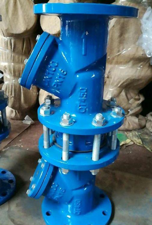 进口 HS41X-16Q 球墨铸铁倒流防止器 QT450 防污法兰隔断阀 排污阀