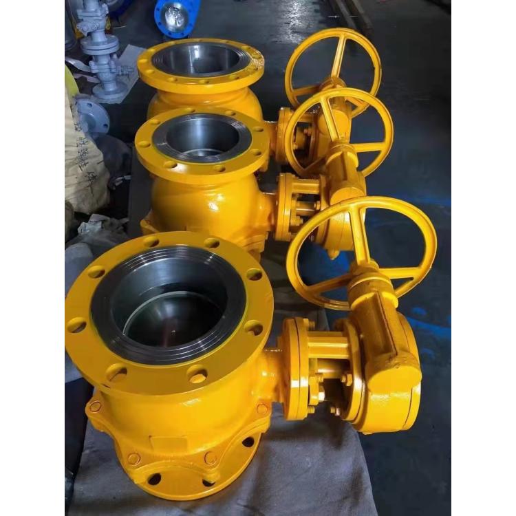 进口 碳钢 不锈钢 蜗轮 蜗杆驱动球阀 加长Q341F Q347F DN200 DN300 DN400