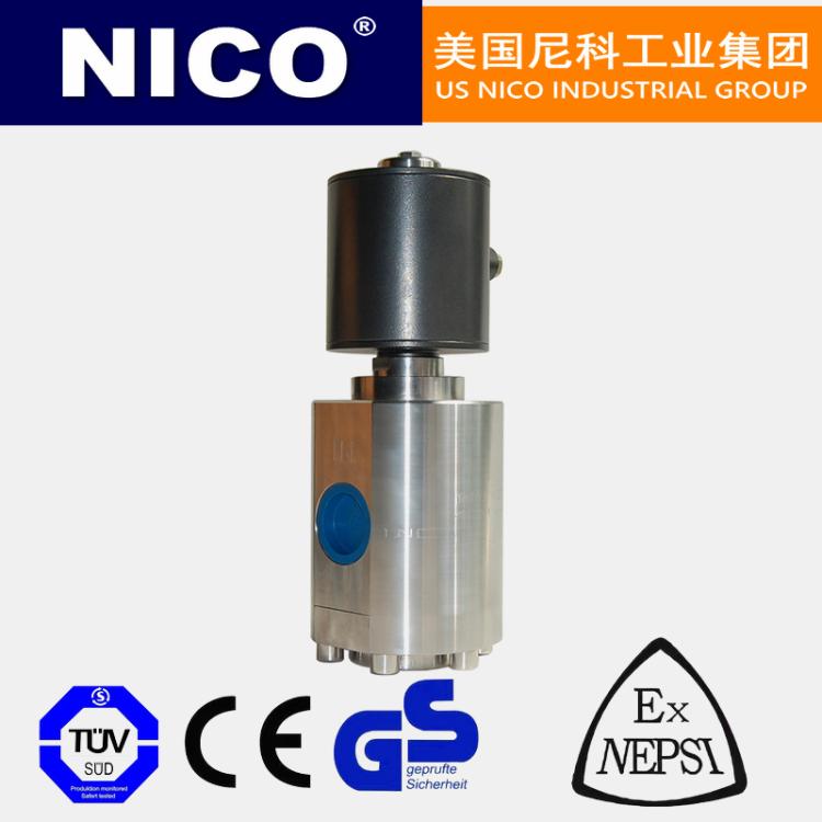 美国进口高压高温油用防爆电磁阀 导热油液压油 尼科NICO