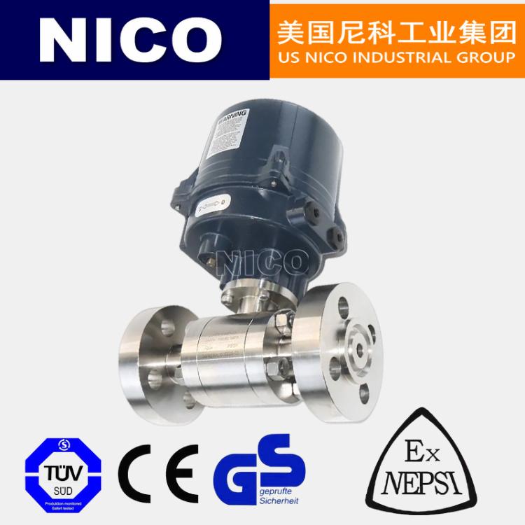 美国尼科 进口电动高压球阀 高温高压球形阀 不锈钢法兰锻钢 NICO品牌