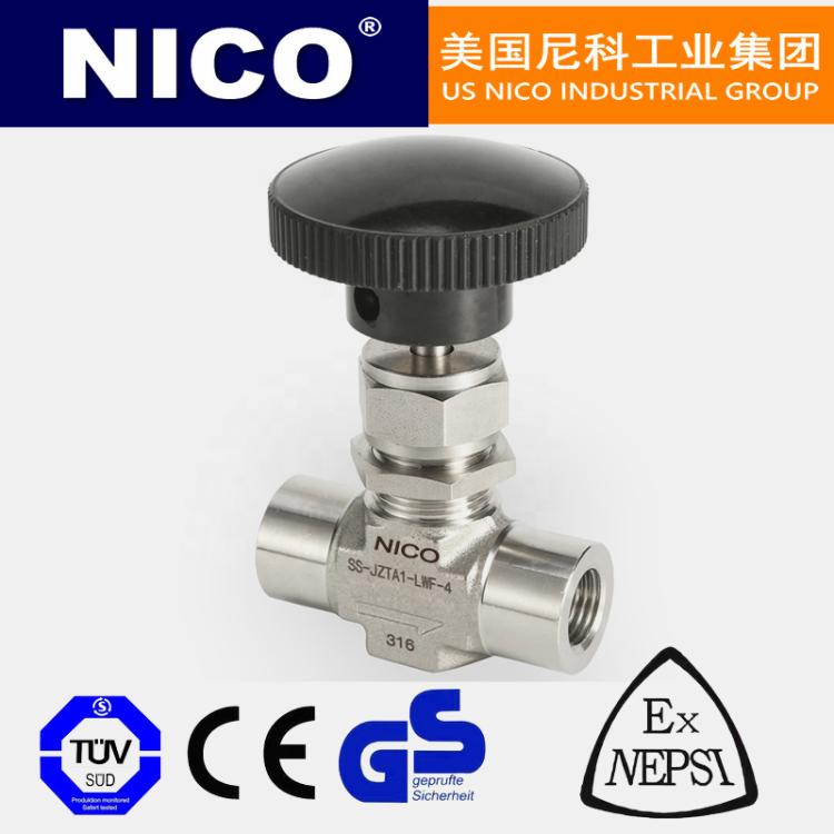 尼科NICO 压力表针型阀 美国进口 压力表针阀 针形截止阀 不锈钢
