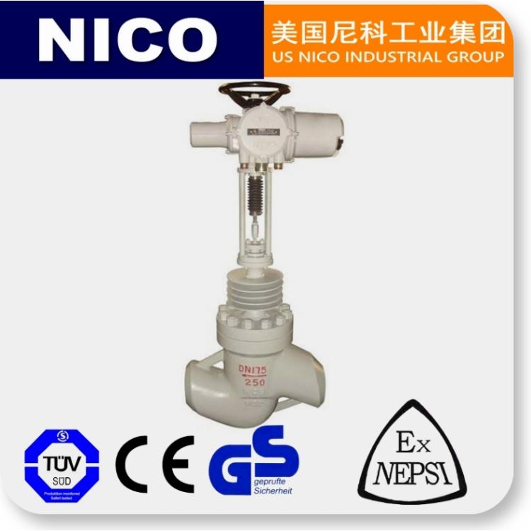 尼科NICO 进口电动蒸汽调节阀 高温高压电站型 美国品牌 流量压力控制