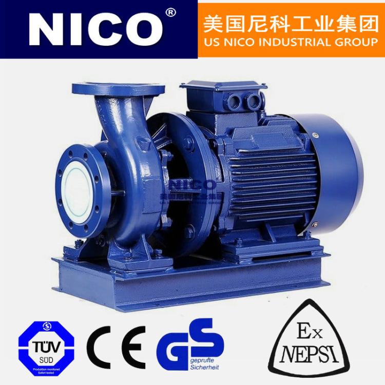 进口单级单吸离心泵 大流量低噪音管道离心式进口泵 美国尼科NICO