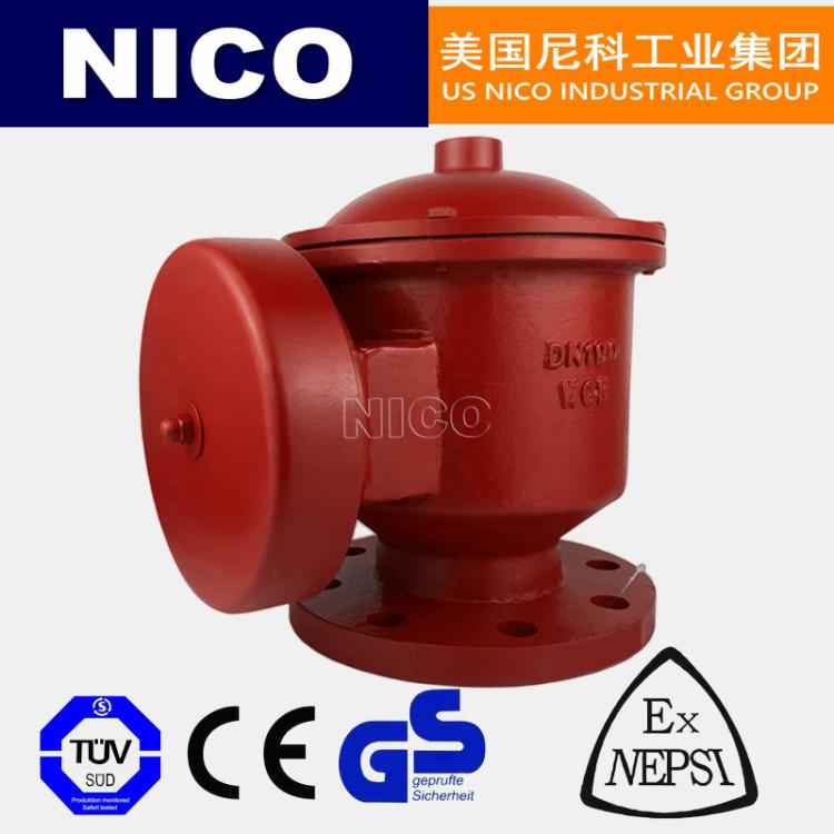 美国尼科 进口全天候防爆呼吸阀 防火阻火法兰连接 油罐储罐 NICO品牌