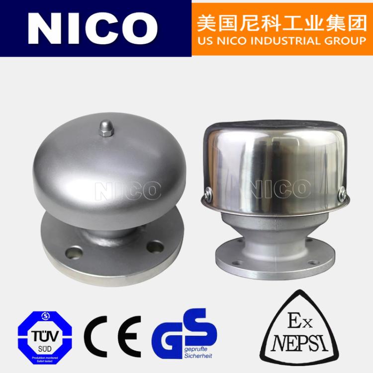 美国尼科 进口不锈钢透气帽 阻火透气呼吸 304 316 呼吸人孔 NICO品牌