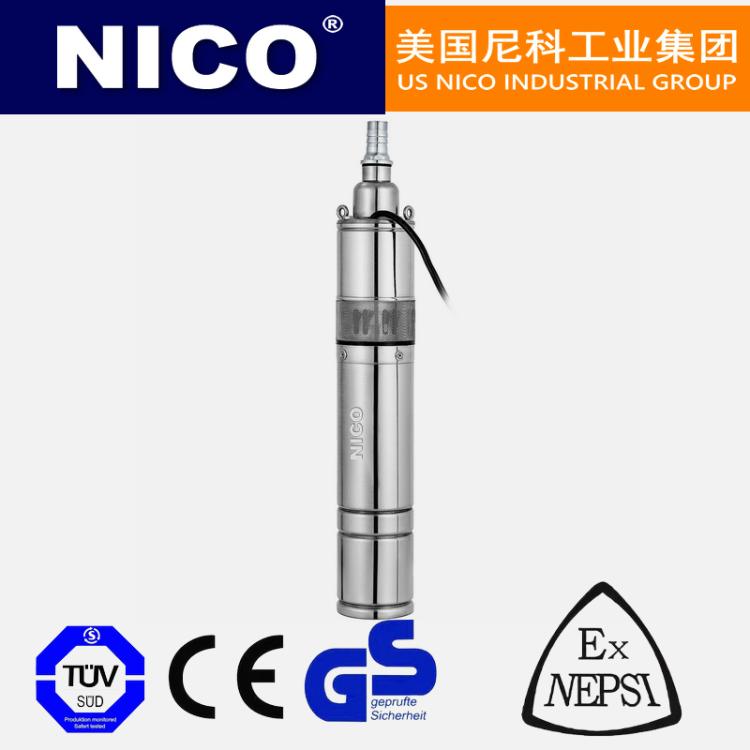 美国进口单级潜水泵 深井用 污水 清水 热水 化工泵 尼科NICO
