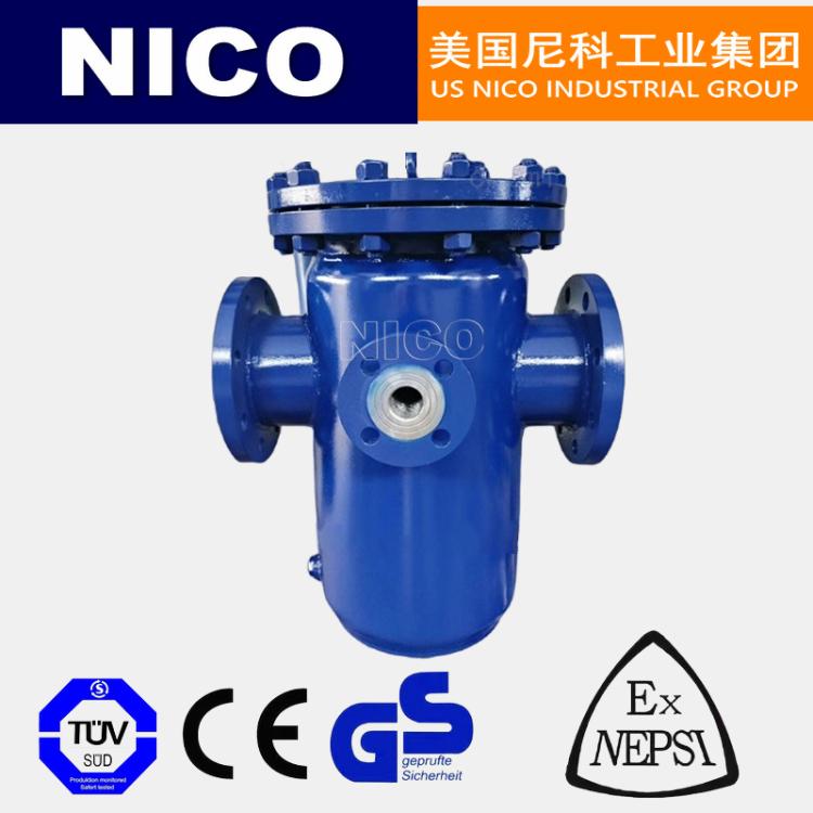 进口保温篮式过滤器 手提式 大流量大口径过滤阀除污器 美国尼科品牌