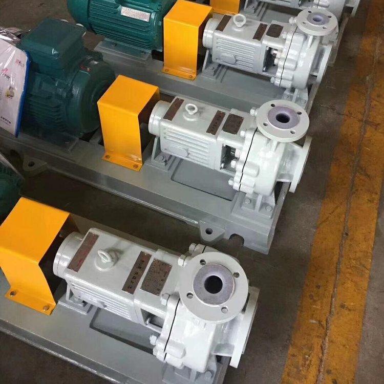 进口 IHF80-65-125 耐酸耐碱衬氟化工离心泵 SKF轴承 流量3-500m3/h