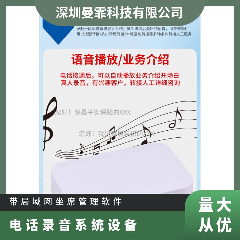 曼霏有人值守局域网管理极性反转金融evfwt 701A电话语音盒软件