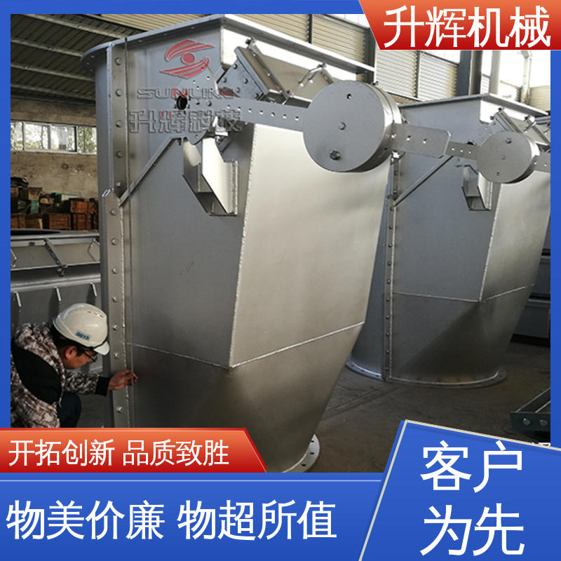 单插板重锤翻板阀 源头厂家 材料耗用省 除尘设备管道 升辉机械