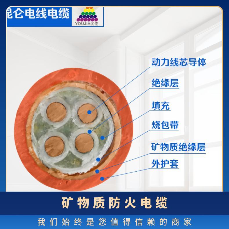 单芯BTTZ 25 35 50 70 95 120 平方刚性铜芯矿物质金属绝缘防防火电缆