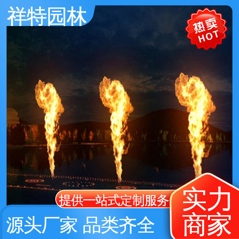 祥特园林 远程指导 款式多样 文旅音乐喷泉 室外水帘喷水工程