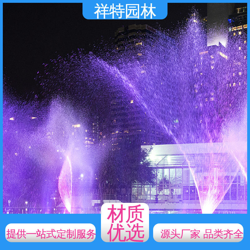 祥特园林 小区水景喷泉 市政湖面喷水 远程指导 运行平稳