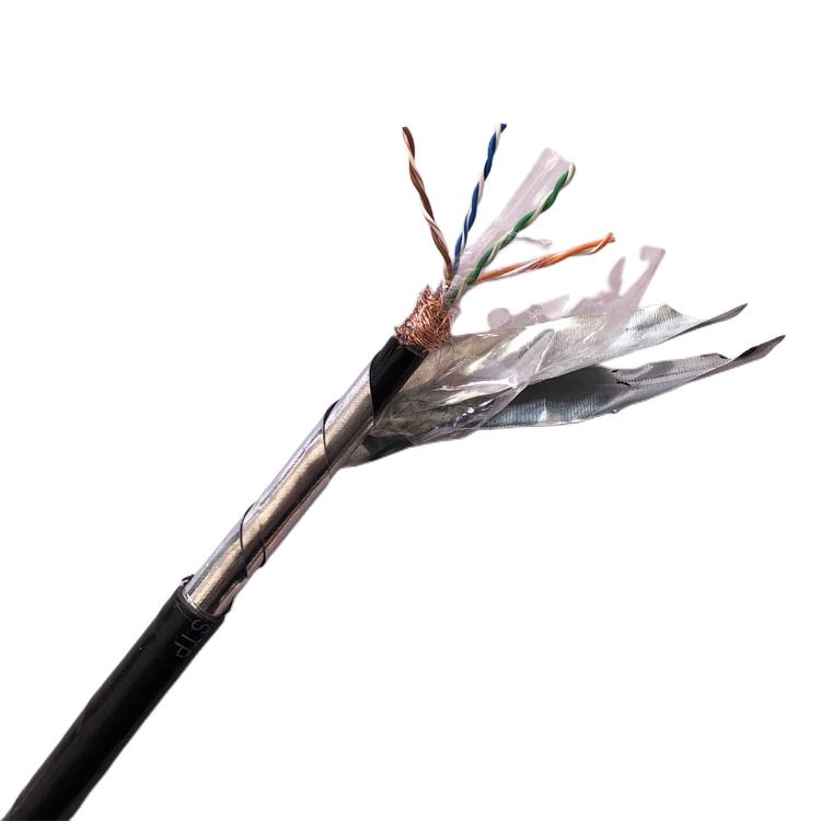 HSYV-5e 4X2X0.5超五类室外双屏蔽网线 CAT6六类23awg铠装线