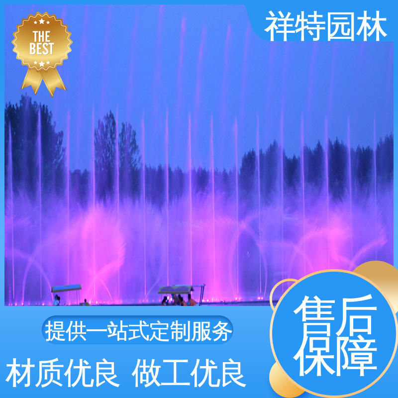 祥特园林 人工湖音乐喷泉 街头呐喊喷水装置 维护方便 焊接工艺