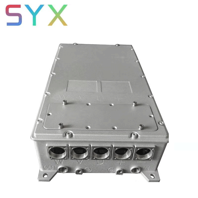 Customized aluminum castings enclosure for electric vehicle power controller and RF microwave amplifier hyprid coupler