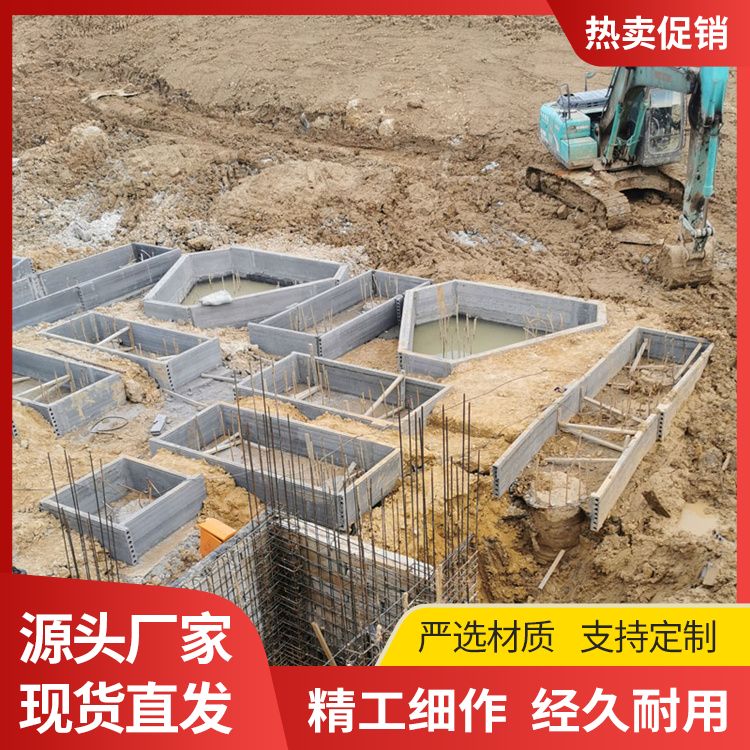  空心条板砌筑砖胎膜生产厂家 外观灰色 抗老化 厂家批发