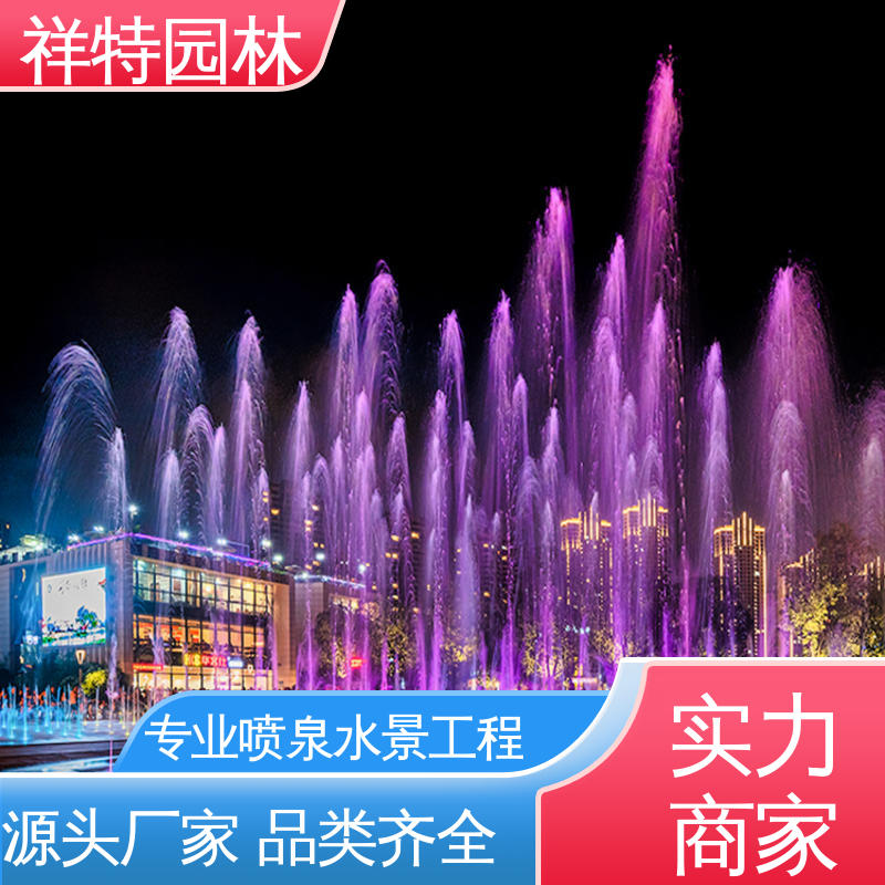 祥特园林 造型优美 运行平稳 市政景观湖面景象 人工湖音乐喷泉