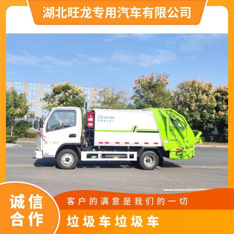东风4方压缩式垃圾车 后挂桶 不超重蓝牌C证驾驶
