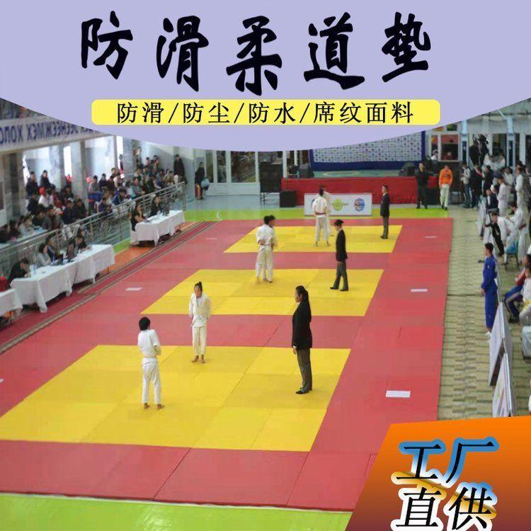 啦啦操摔跤跆拳道垫子 武术柔道散打搏击体育运动地垫卷帘垫