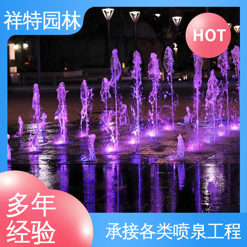 程序电脑控制 室外水帘喷水工程 维护方便 音乐喷泉加工厂家 祥特园林
