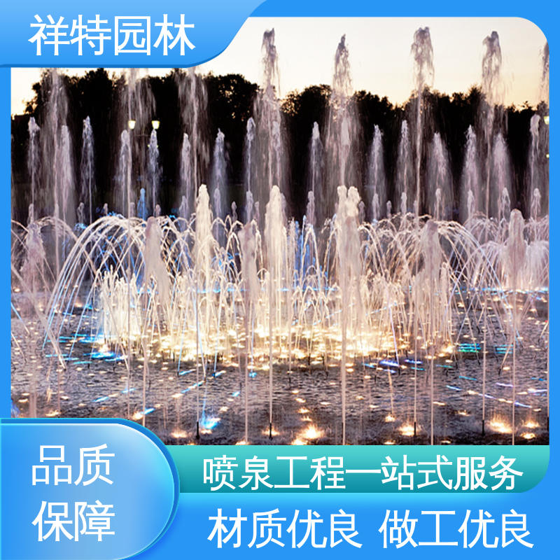 祥特园林 市政湖面喷水 运行平稳 喷射方式独特 文旅夜景音乐喷泉