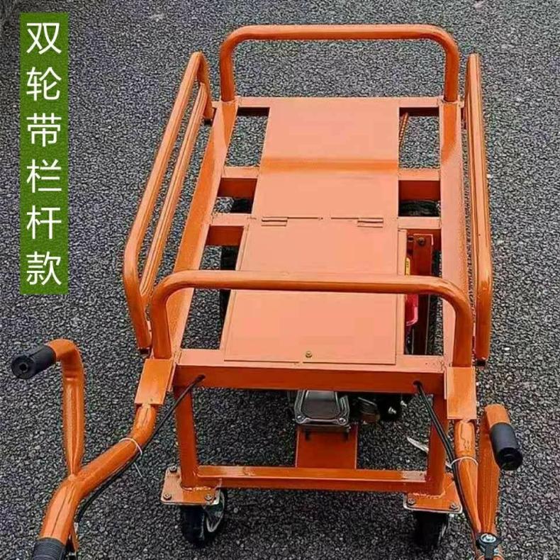 汽油柴油双轮手推车 山地运输车 爬坡三轮车 省时省力 承载重量大